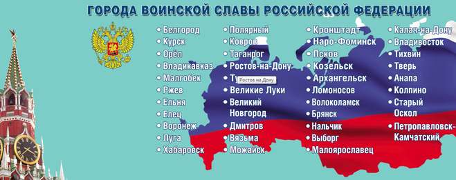 Военные города россии примеры