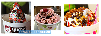 замороженный десерт с йогуртом