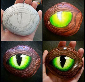 Рисунки 3D из камушка своими руками