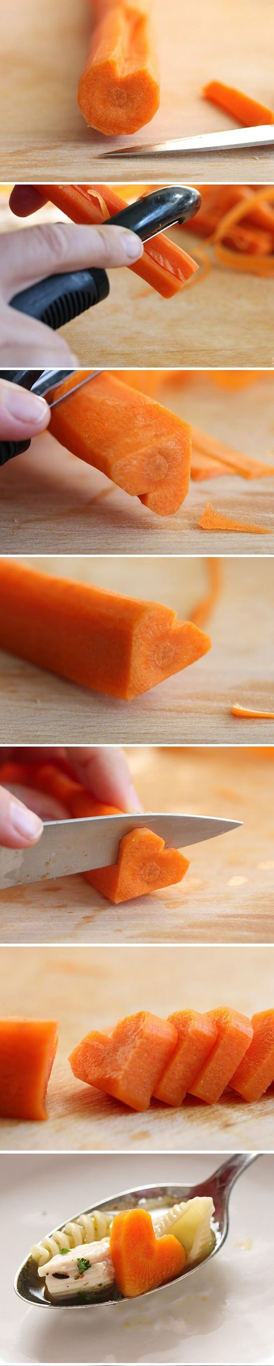 сердечко из моркови
