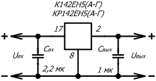 Микросхема крен8б характеристики схема подключения