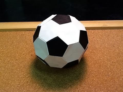 Футбольный Мяч. Паперкрафт, Бумажная скульптура - HOBBYMO