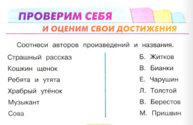 Литературное чтение 2 класс. О братьях наших меньших. Проверим себя. Ответы к рабочей тетради Бойкина