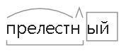 Прелесть разбор по составу. Разобрать слово прелестная по составу. разбор слова прелестный. прелестный корень слова. прелесть морфемный разбор.
