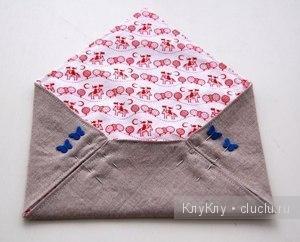 Как сделать конверт из ткани своими руками?
