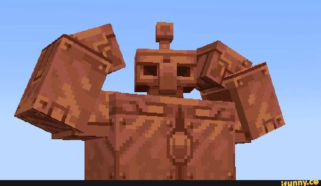 Как сделать медного голема в Майнкрафт?