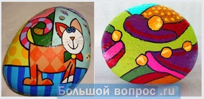 Рисунки 3D из камушка своими руками