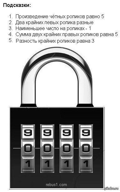 Сколько комбинаций у 4-х значного кодового замка?