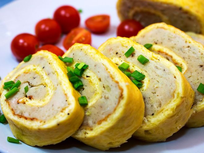 куриный рулет в сыре